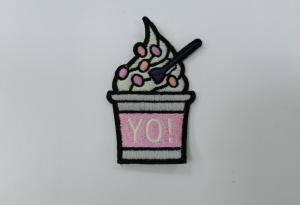 China TK Design Embroidered Patches For Clothes Heat Transfer Labels factory
