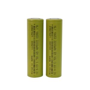 China EN62133 18650 3.6V 2200mAh Rechargeable Solar Battery For Led Flashlight factory