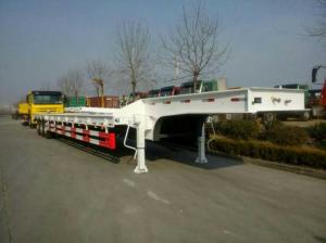 China low bed trailer 80ton for heavy equipment transport factory