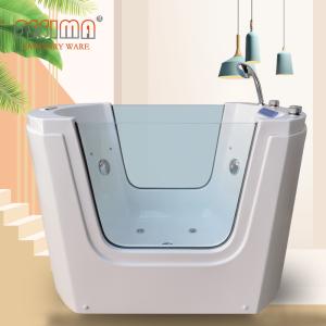 China Transparent Acrylic Baby Spa Bathtub Outdoor Hydro Massage 1220x850mm factory