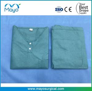 China Soft Disposable PP SMS Non Woven Medical Scrub Suit With Shirt And Pants factory