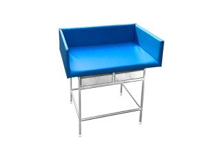 China Stainless Steel Frame Infant Swadding Table With Two Drawers factory