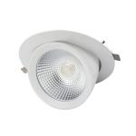 Gimbal 30w COB Dimmable Flicker Free LED Scoop Downlight For Shop Mall