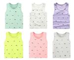 Summer Newborn Baby Singlets , Baby Racerback Tank Tops Sleeveless