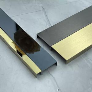 China Gold / Silver / Black / Rose Golden Stainless Steel Tile Trim For Southeast Asian Market factory
