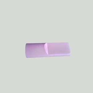 China Pink alumina ceramic nozzle duckbill shaped processing parts factory