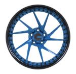 Brushed Blue 22 Inch Forged Wheels