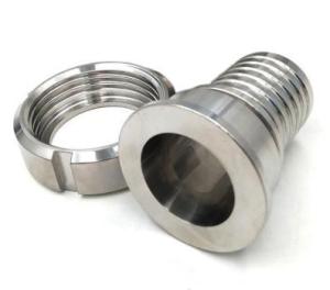 China SMS 50.8mm Stainless Steel Hose Couplings With Toothed Hose Shank Nut factory