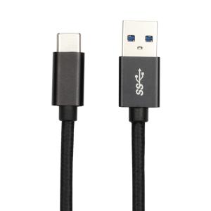 Soft And Flexible Charger USB 3.0 To USB C Cable PVC Jacket Braid Shielding