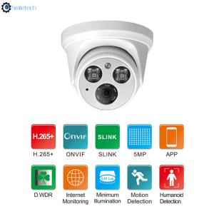 China Indoor human detection POE 5.0MP 20m IR distance 2MP 3.6mm lens 1080P smart analysis surveillance IP camera factory