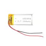 White 400mah 3.7v 350mah Li Ion Battery Rechargeable Li Polymer Battery