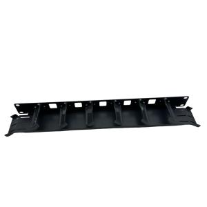 1U Horizontal Cable Manager 19 Inch Rackmount Black Iron