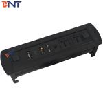 With 1*HDMI / 1*VGA Configuration Black Desk Flip Up Hidden Socket