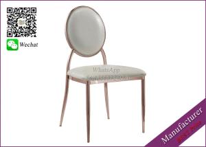 China Rose Gold Color Wedding Chairs With Stainless Steel Frame (YS-40) factory
