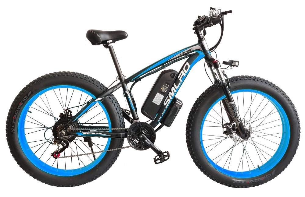 16000mAH 26 Inch Fat Tire Electric Bike 80km Pedal Assist Mode 12.5mps