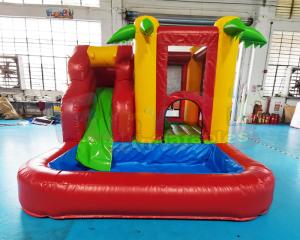 China Commercial Backyard Kids Inflatable Bouncer Slide Digitial Printing Logo factory