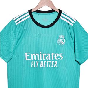 2021-2022 Retro Green Real Madrid Jersey Group Customization
