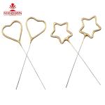 225mm Firework Sparkler Morning Glory Star Heart Shaped Indoor Electric