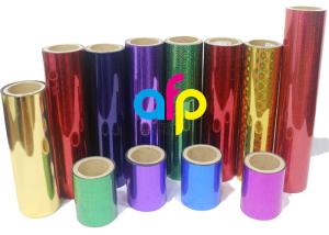 China 26 Mic Holographic Lamination Film , Packing Premium Cold Laminating Film factory