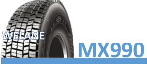 China Black 16PR / 18PR Truck Bus Radial Tyres MX990 Model Tubeless For Long Haul factory