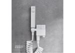 White Bathroom SS304 Accessories Portable Shattaf Bidet Wash Sprayer Set