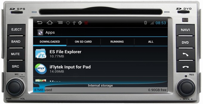 Ouchuangbo Car Radio Head Unit Android 4.0 for Hyundai Santa Fe 2008-2011 GPS Navi DVR S150 Platform OCB-008C