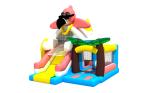 Colorful Cute Pink Flamingo Themed Inflatable Combos For Home Backyard