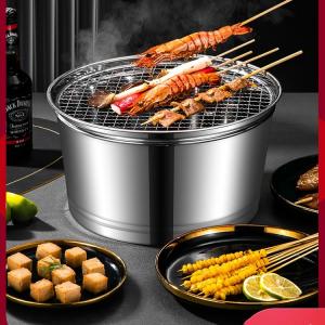 China Portable BBQ Grilling Stove Stainless Steel 29cm For Camping on sale