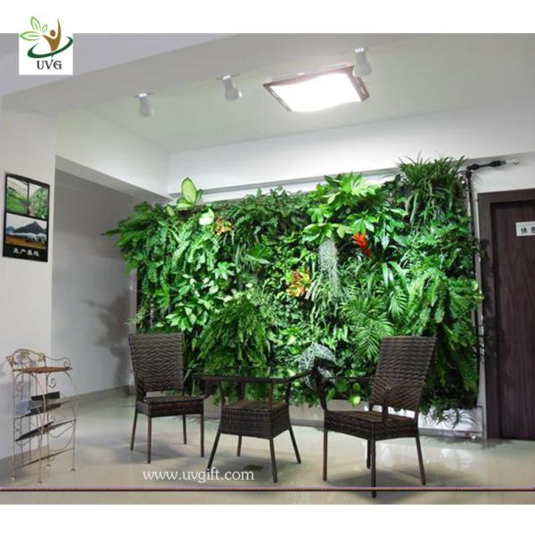 UVG Artificial Green Plastic Plants Fake Vertical Garden Living Wall indoor