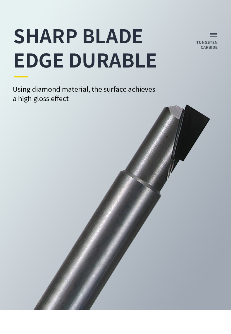 Granite Jade Stone Drill Bit 3 4 Flute Gravestone Carving Stone Milling Cutter