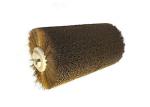 Portable Industrial Polishing Brushes Roller , Spiral Round Brass Wire Brush