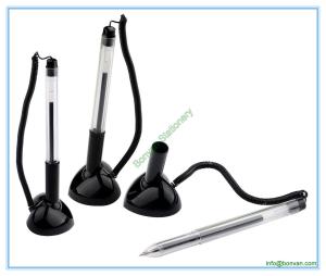 China desk pen, plastic desk counter pen, logo printed gift pen factory