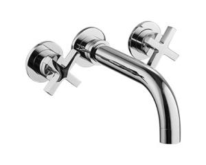 China Coral Double Handles Concealed Shower Mixer Chrome Polished T9087 factory