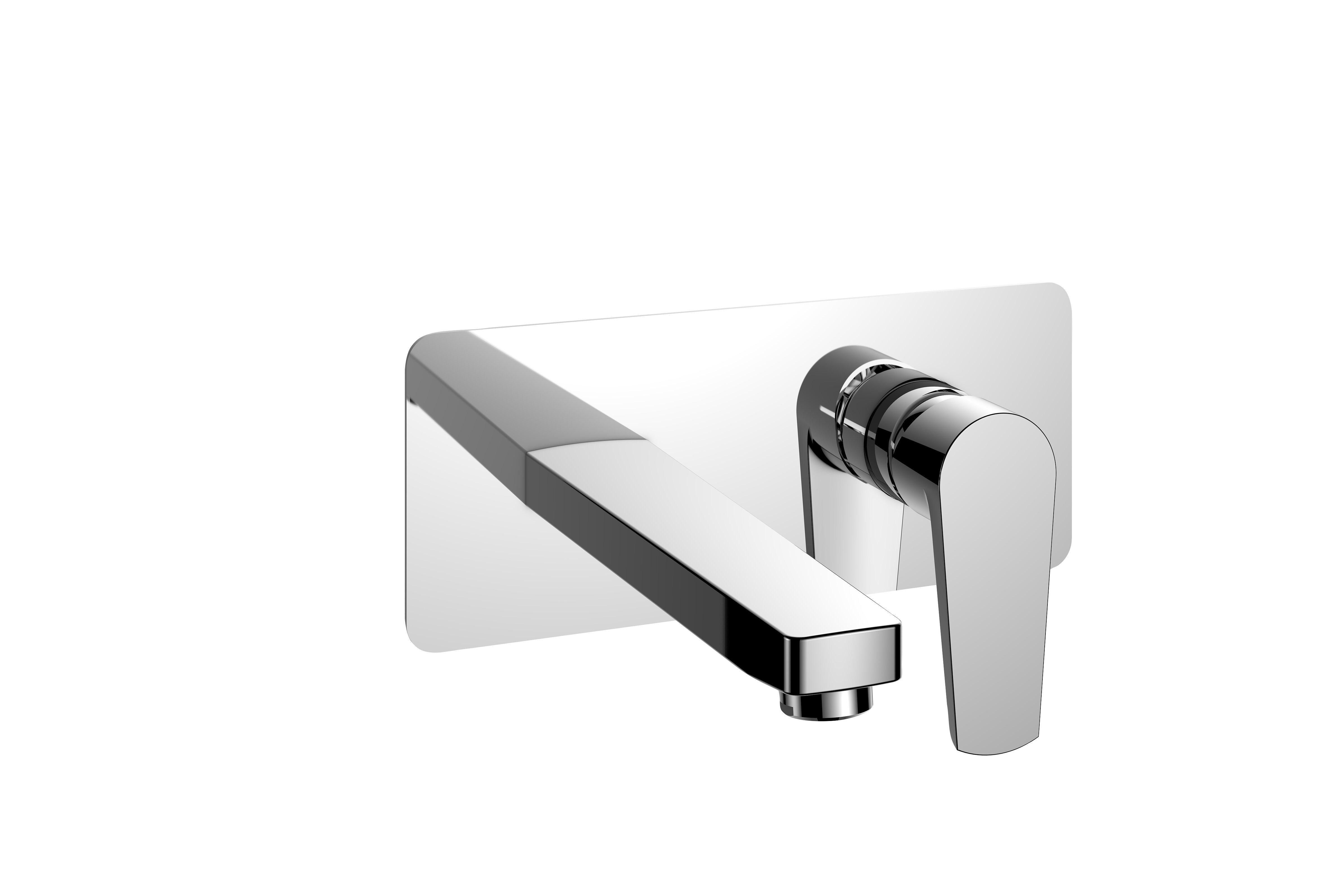 Hot And Cold Water Spout Wall Mounted Mixer Tap Polished Chrome Anti Rust