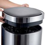 STANDING Stainless Steel Smart Sensor Motion Trash Bin for Hands-Free Waste