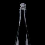 750ml 75cl Super Flint Teardrop Shaped Rum Vodka Whisky Glass Bottle With Glass