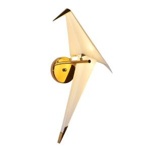 China Energy Saving PaperCrane Bird Modern Wall Lamp For Living Room factory