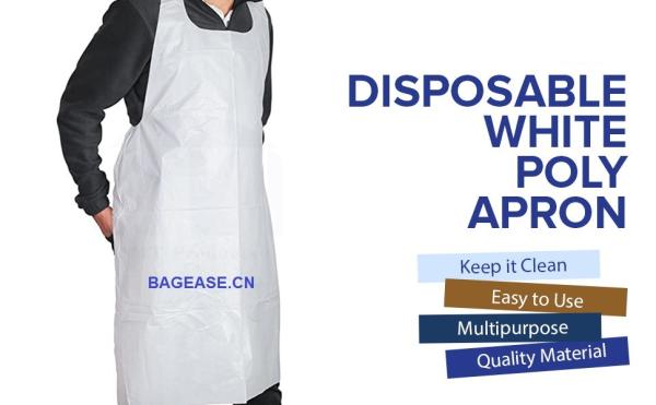 Products Disposable Heavy Weight Plastic/Poly Apron 46 inches x 28 inches - 2