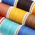70m High Tension Polyester Thread for Leather Sewing 0.6mm Yarn Count Cored