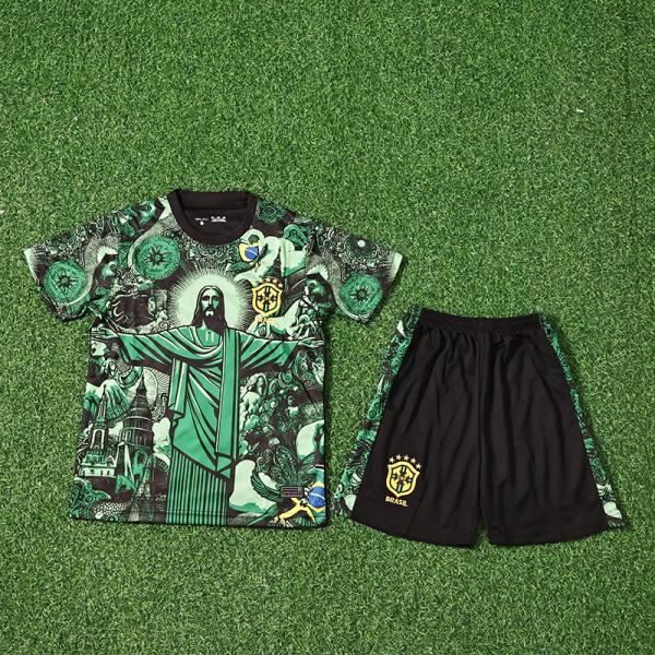 Brazil 2025-2026 season children special edition football jersey supports group