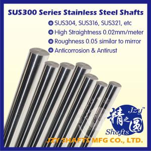 China sus316 stainless steel shafts g6 h6 standard round shafts roughness 0.05 similar to mirror factory