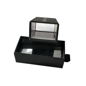 Small Custom Cube Slide Open Gift Boxes Embossing Surface Moisture Proof