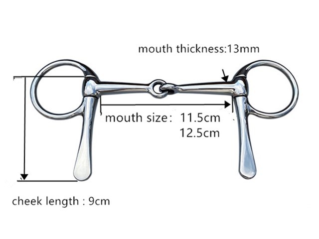 Polish Finish Stainless Steel Racing Horse Bit for General Purpose Racing and Harness