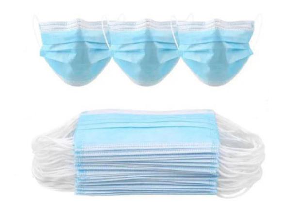 Anti Fog Disposable Non Woven Face Mask To Prevent Germs Anti Bacterial 17.5x9