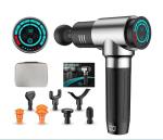 LCD Touch Screen Lightweight Carbon Fiber Massager Gun with Extended Battery