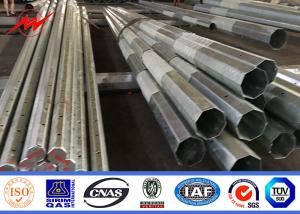 China Galvanization Electrical 100ft Steel Power Pole Grade One Protect Level factory