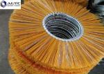 10" 25" Bobcat Sweeper Brush Flat Wafer Flat Ring Sweeper Broom Brushes PP Steel