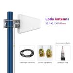 Outdoor LPDA Antenna For Mobile Phone Booster 600-2700mhz CDMA GPRS WiFi 3G GSM