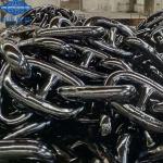 Studless Offshore Chains Black Painted Mooring Anchor Chain