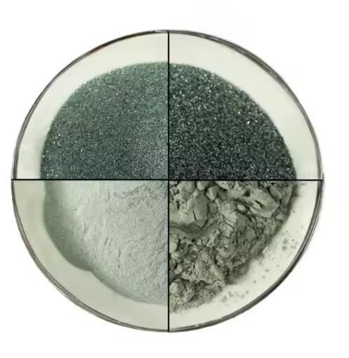Black Green Silicon Carbide Powder 98% Purity SiC Grit Fine Powder For